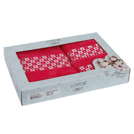 Komplet ręczników kąpielowych Frotte Cotton Candy 3-częściowy Duman-3001