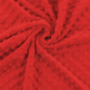 Tkanina MINKY Plusz Bąbelki Polar Materiał Czerwony m03