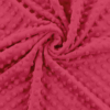 Tkanina MINKY Plusz Bąbelki Polar Materiał Ciemny róż m04