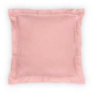 Poszewka na poduszkę 40x40 cm z plisą Velvet Różowa