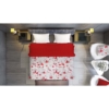 Narzuta na łóżko Kapa Bawełna - Minky Skrzaty czerwone wz513
